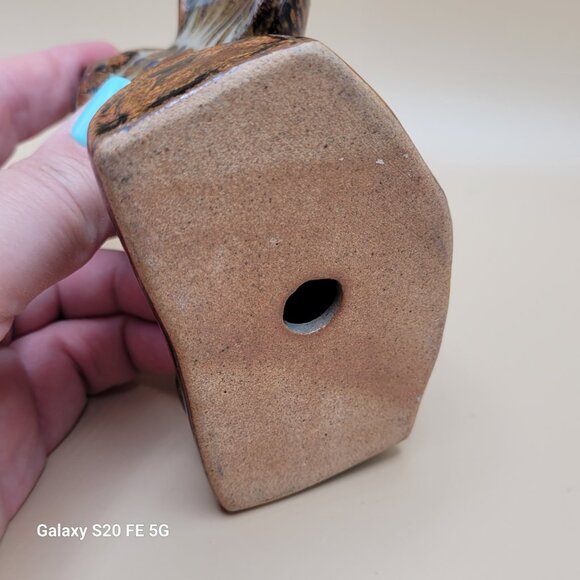 Vintage Owl On Branch Tonala Mexican Folk Art Ceramic Pottery Figurine - Picture 11 of 15